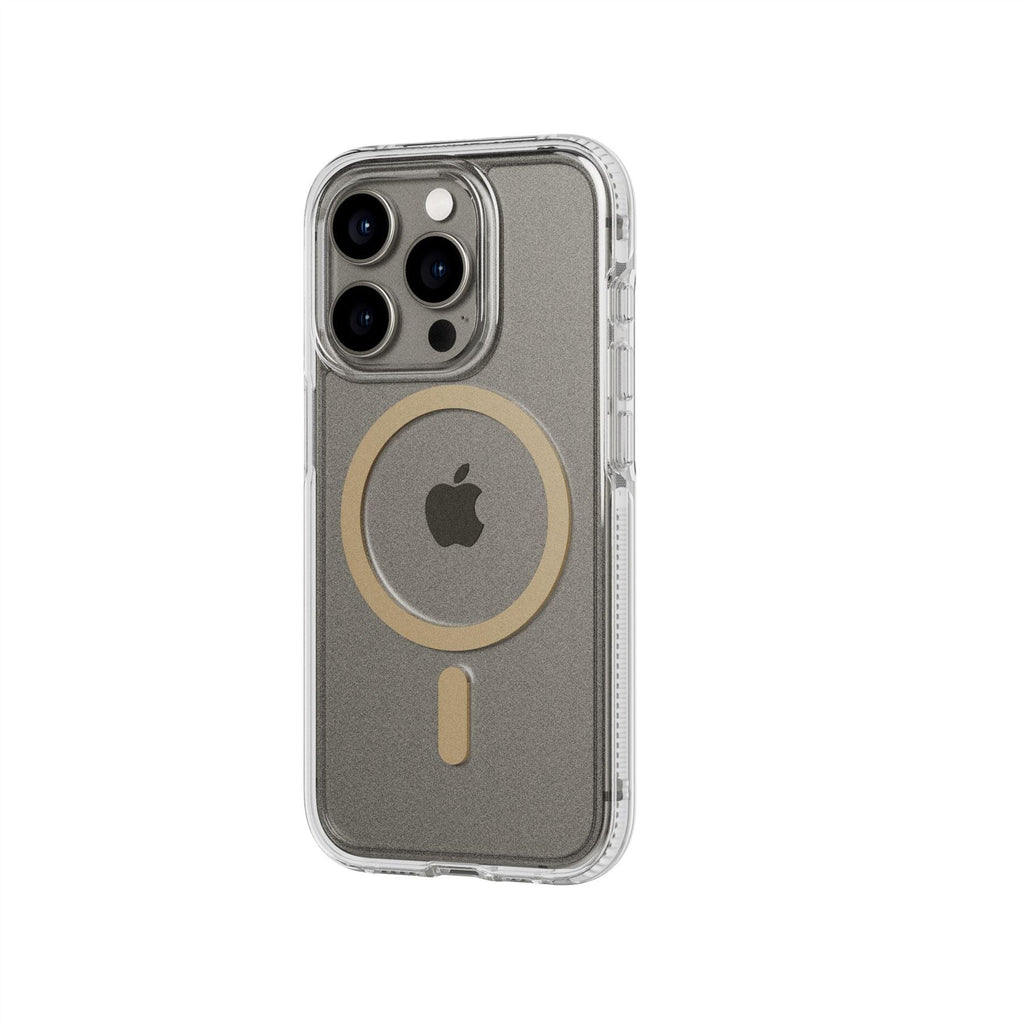 FlexQuartz - Apple iPhone 15 Pro Case MagSafe Compatible - Gold
