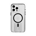 EvoCrystal Kick - Apple iPhone 15 Pro Max Case MagSafe Compatible - Clear Black