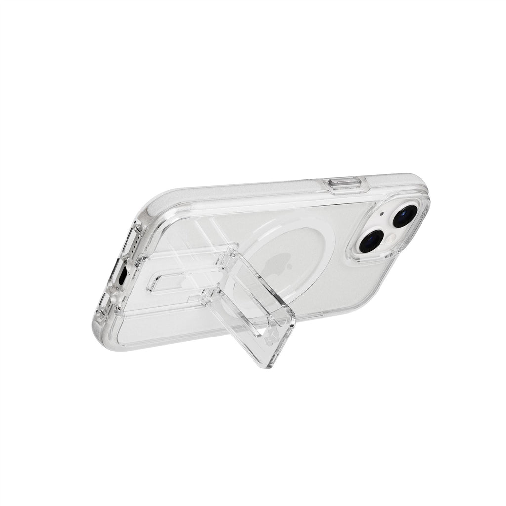 EvoCrystal Kick MagSafe - Apple iPhone 17e/16e/15/14/13 Case - Clear/White