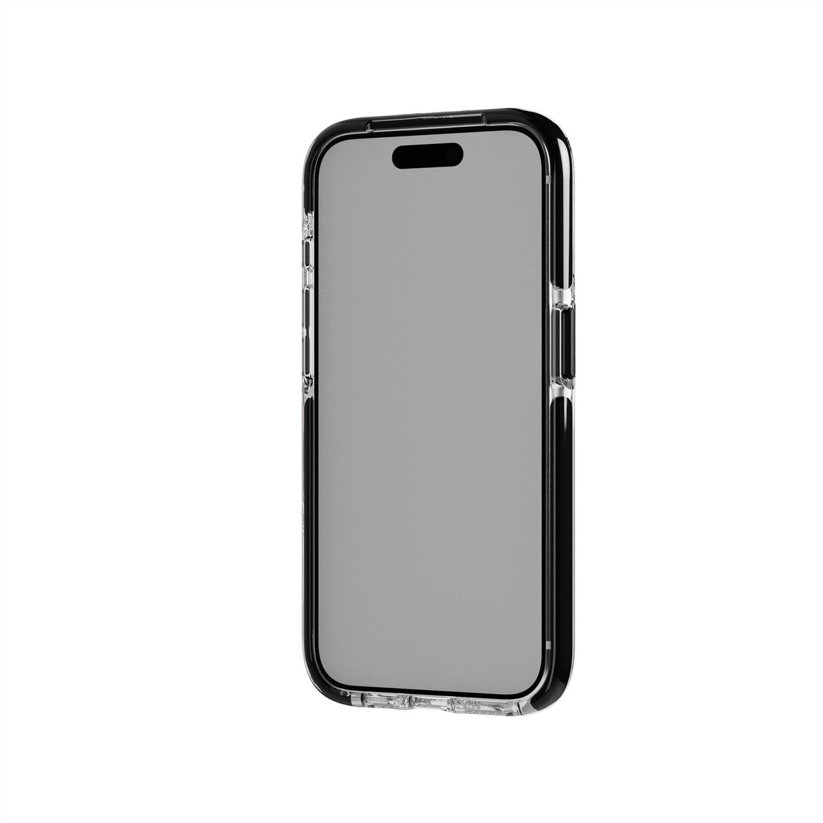 EvoCrystal Kick - Apple iPhone 15 Pro Case MagSafe Compatible - Clear Black