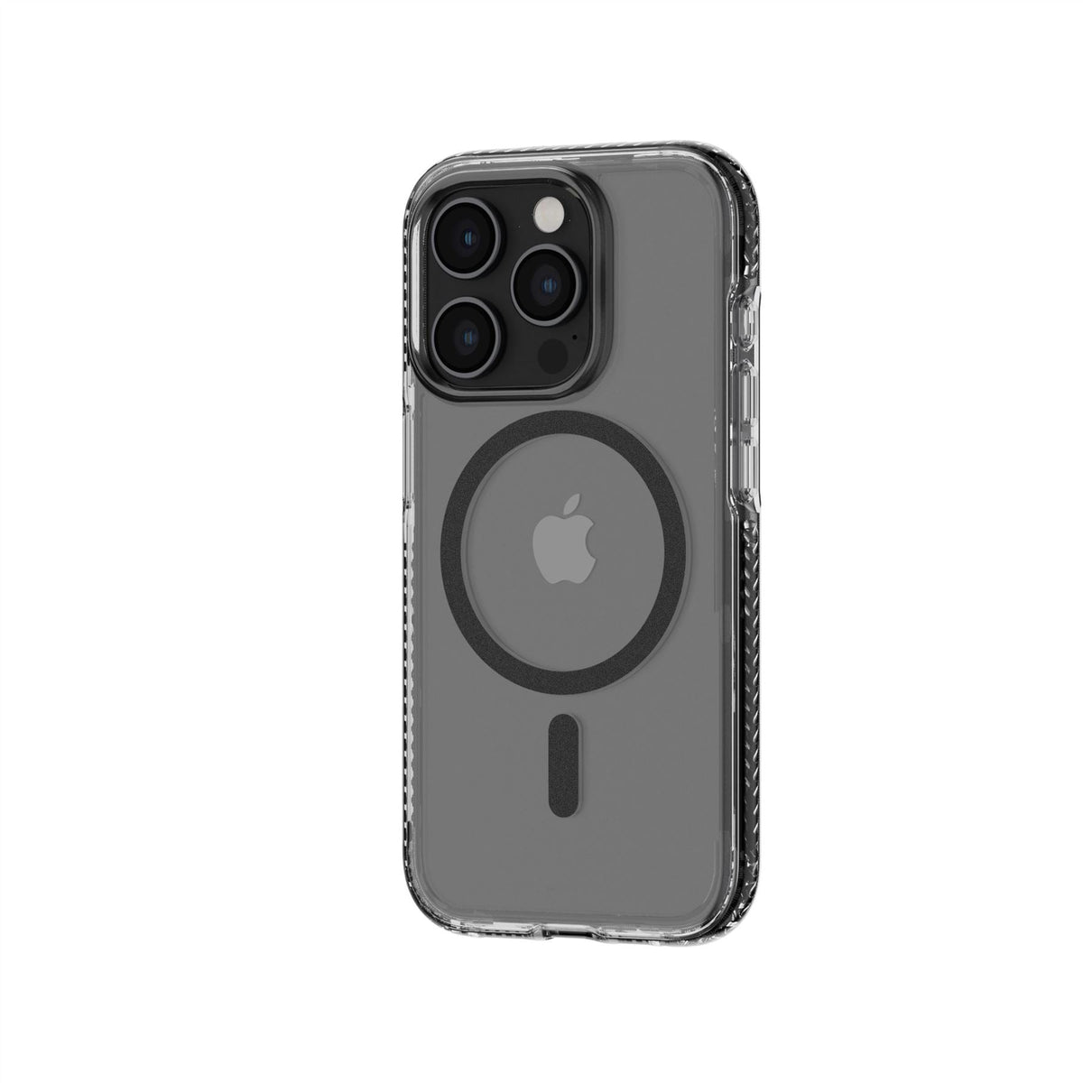 EvoCrystal - Apple iPhone 15 Pro Case MagSafe Compatible - Black Titanium