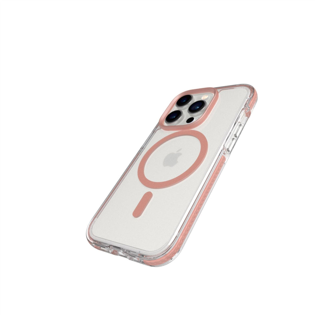 EvoCrystal - Apple iPhone 14 Pro Case MagSafe Compatible - Rose Gold