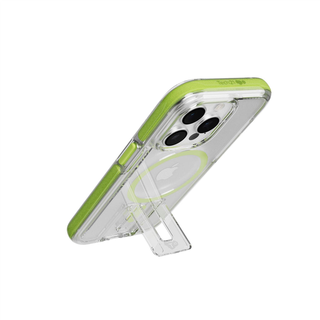EvoCrystal Kick - Apple iPhone 15 Pro Case MagSafe Compatible - Lime