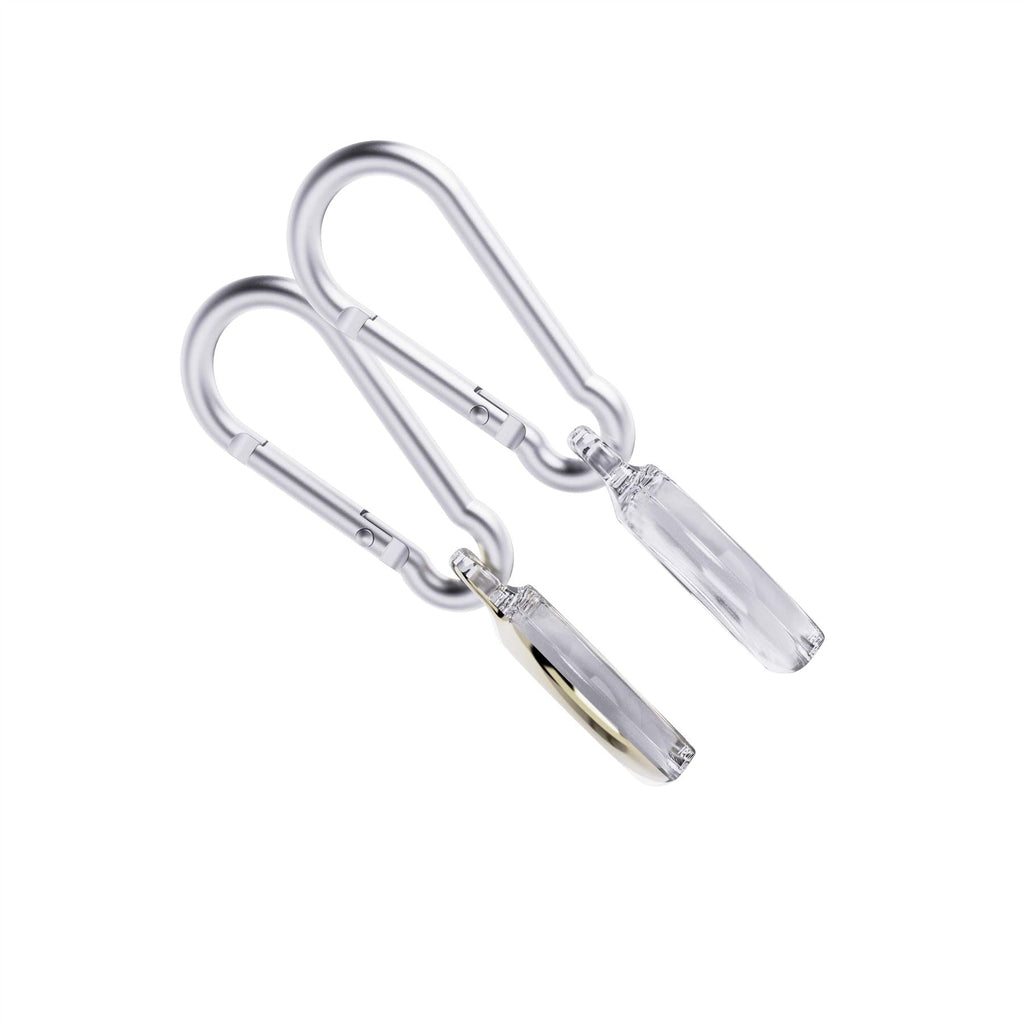 EvoPop - Apple AirTag Case Bundle (x2) - Gold & Clear