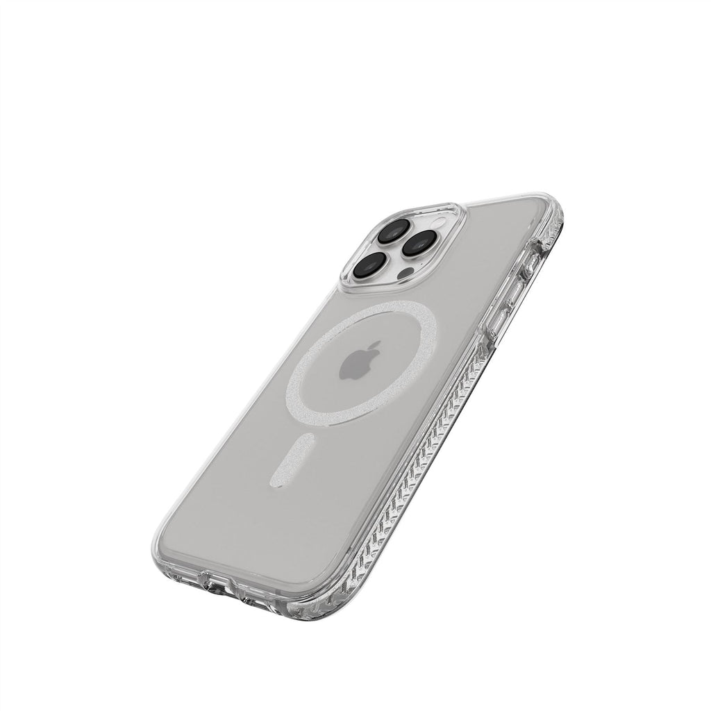 EvoCrystal - Apple iPhone 15 Pro Max Case MagSafe Compatible- White Titanium