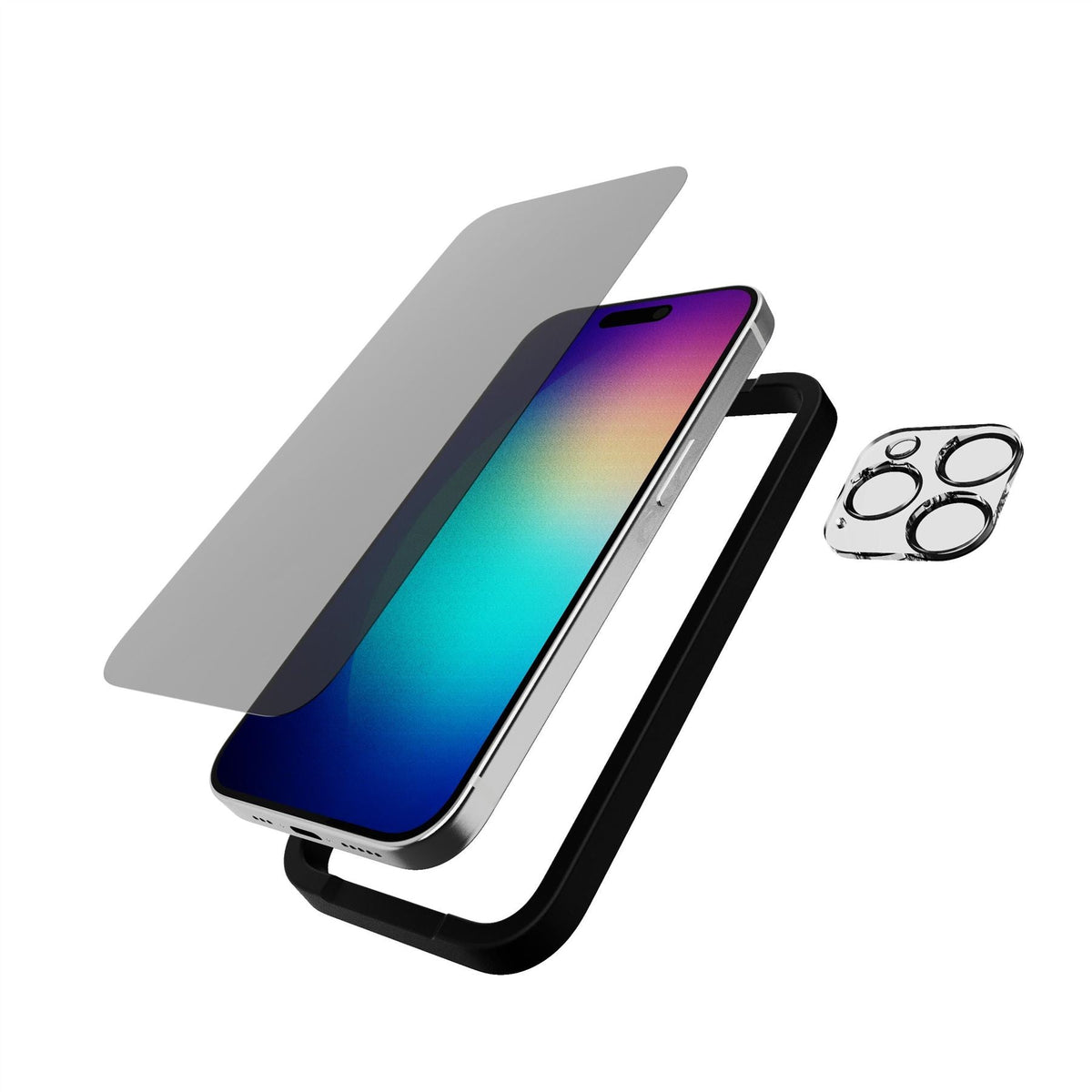 ImpactGlass - Apple iPhone 15 Pro Privacy Screen with Camera Protector