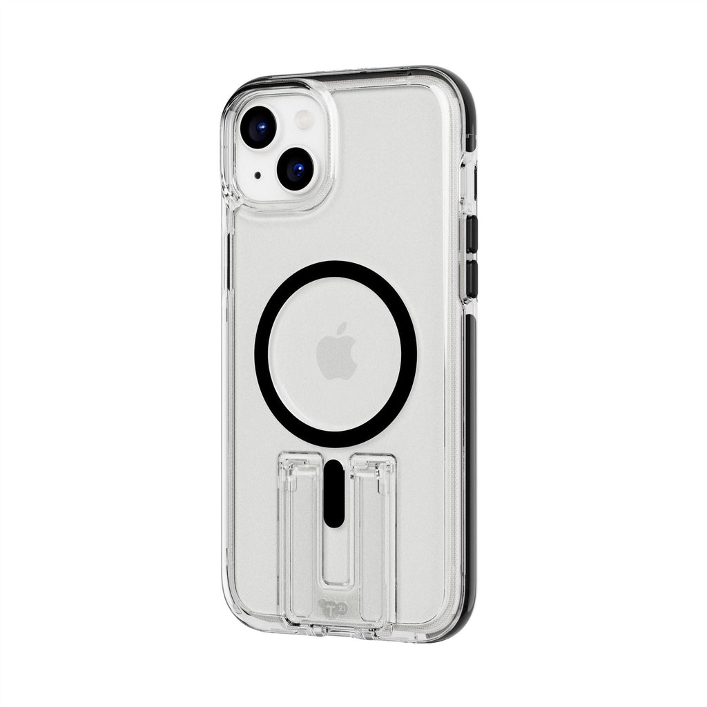 EvoCrystal Kick - Apple iPhone 15 Plus Case MagSafe Compatible - Clear Black