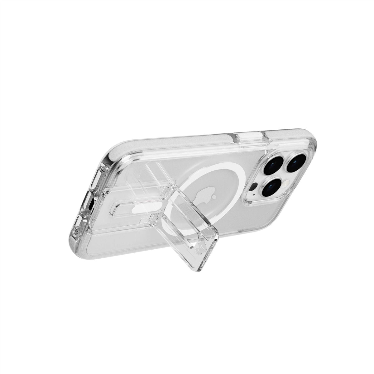 EvoCrystal Kick - Apple iPhone 15 Pro Case MagSafe Compatible - White