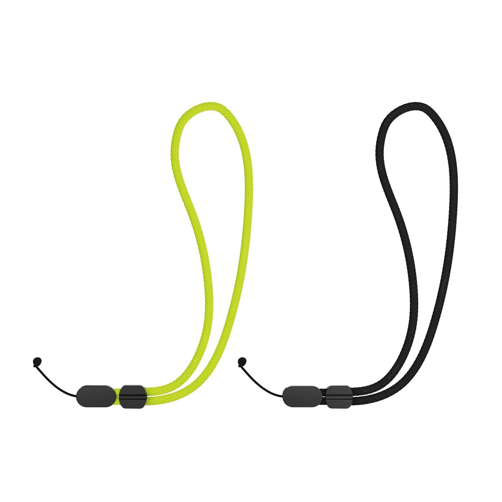 Wrist Lanyard Bundle (2-pack) - Universal Wrist Strap - Black & Cyber Lime