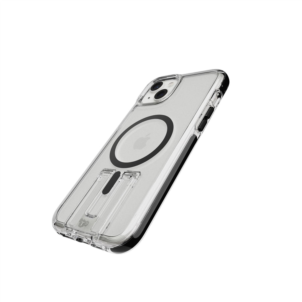 EvoCrystal Kick - Apple iPhone 15 Plus Case MagSafe Compatible - Clear Black