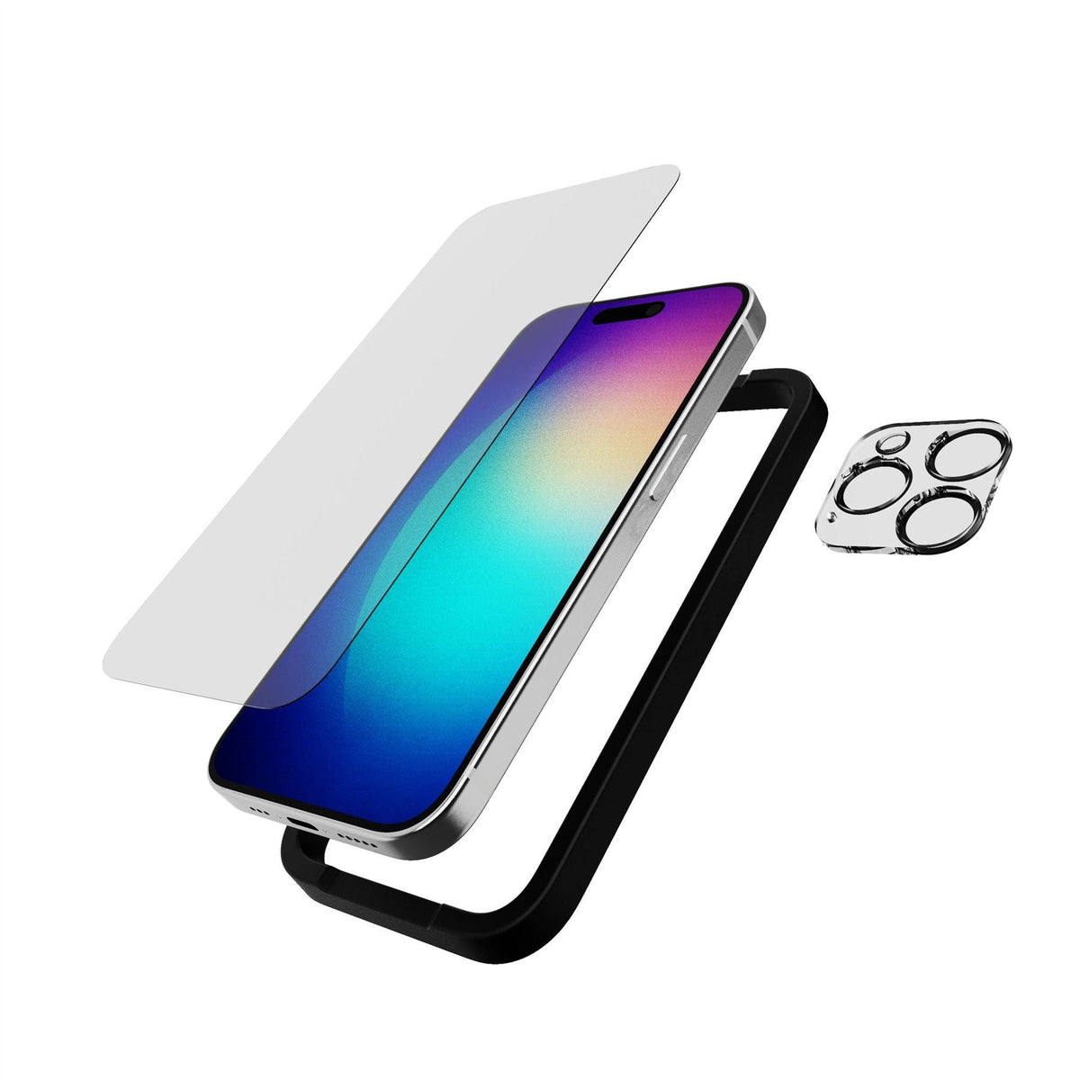 ImpactGlass - Apple iPhone 15 Pro Screen Protector with Camera Protector