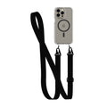 FlexQuartz - Apple iPhone 15 Pro Max Case MagSafe Compatible with Cross-Body - Black