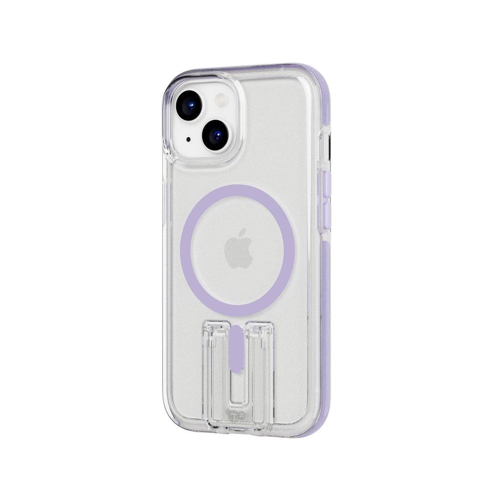EvoCrystal Kick MagSafe - Apple iPhone 17e/16e/15/14/13 Case - Clear/Lilac