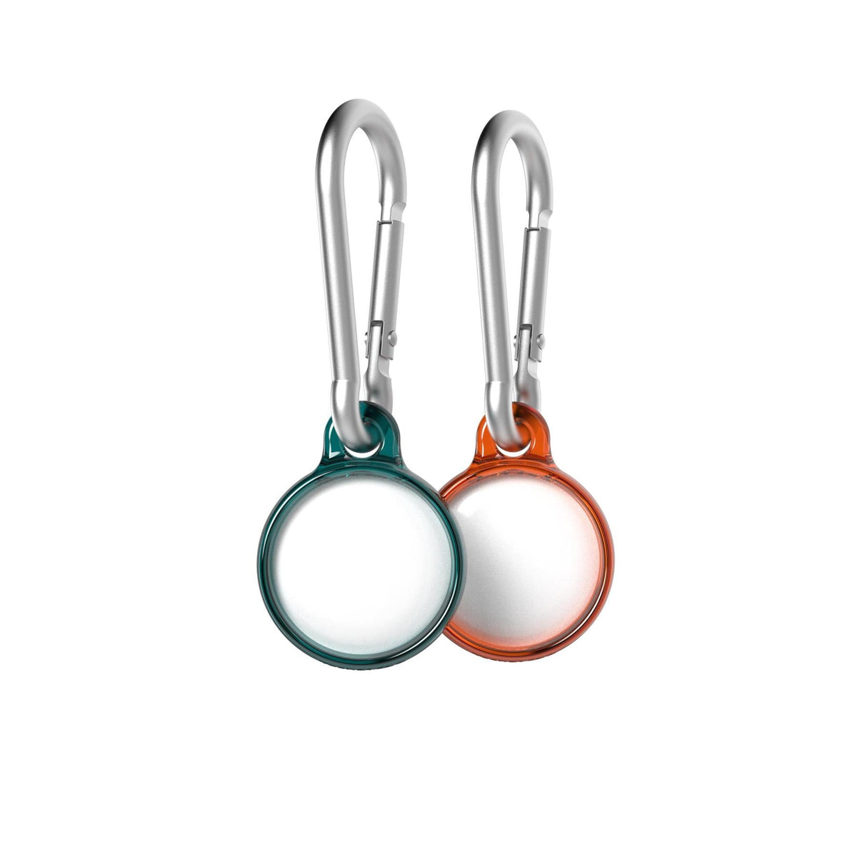 EvoPop - Apple AirTag Case Bundle (x2) - Tangerine and Verdigris