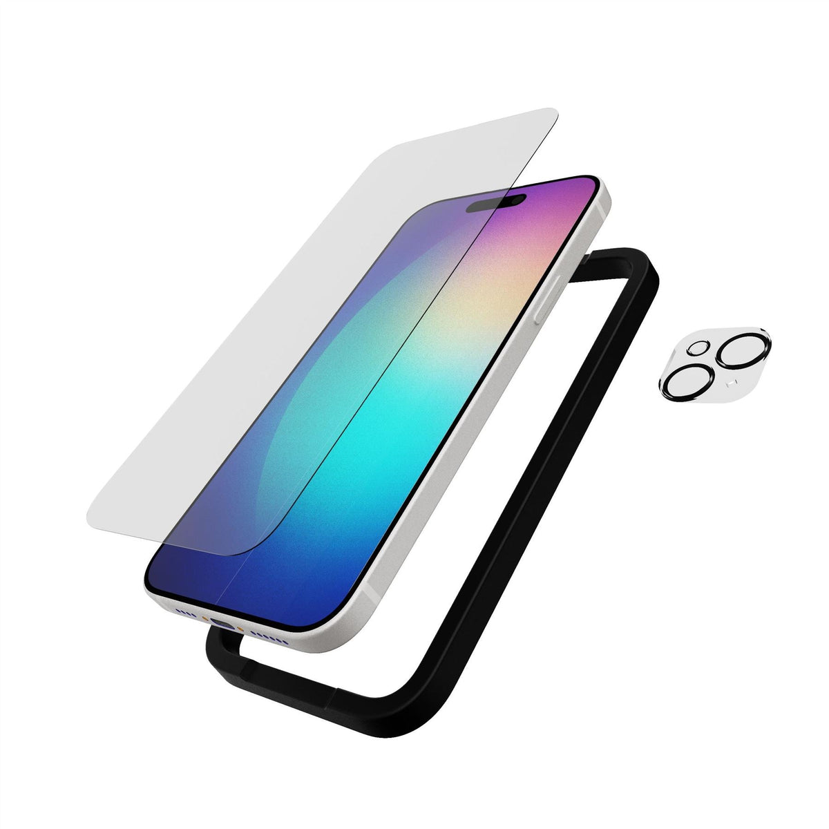 ImpactGlass - Apple iPhone 15 Plus Screen Protector with Camera Protector