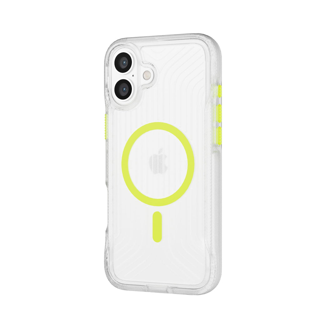 FlexPro - Apple iPhone 16 Plus Case MagSafe Compatible - Neon Green Glow in the Dark