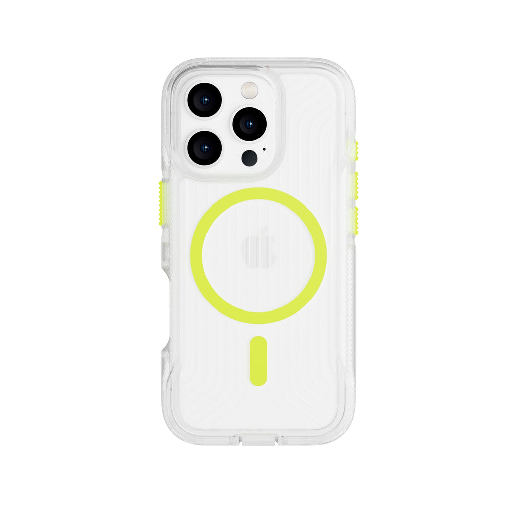 FlexPro - Apple iPhone 16 Pro Case MagSafe Compatible- Neon Green Glow in the Dark