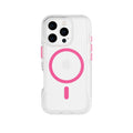 FlexPro - Apple iPhone 16 Pro Case MagSafe Compatible- Neon Pink/Orange Glow in the Dark