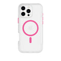 FlexPro - Apple iPhone 16 Pro Max Case MagSafe Compatible - Neon Pink/Orange Glow in the Dark