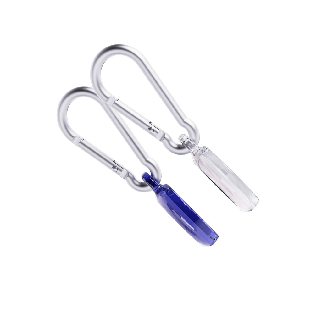 EvoPop - Apple AirTag Case Bundle (x2)- Electric Blue & Clear