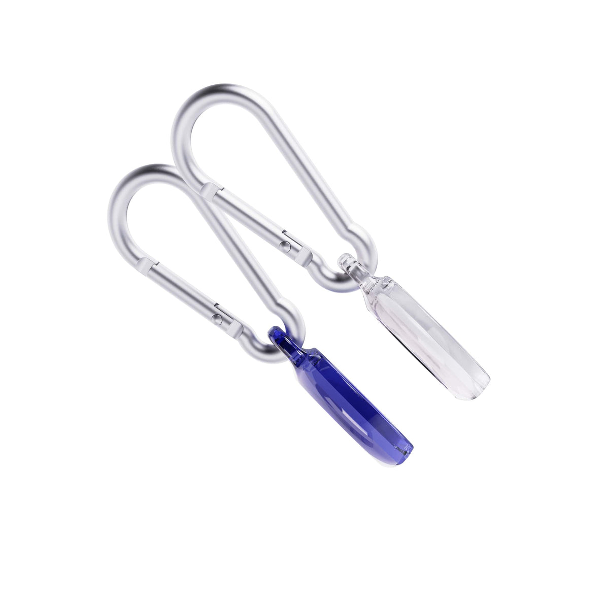 EvoPop - Apple AirTag Case Bundle (x2)- Electric Blue & Clear