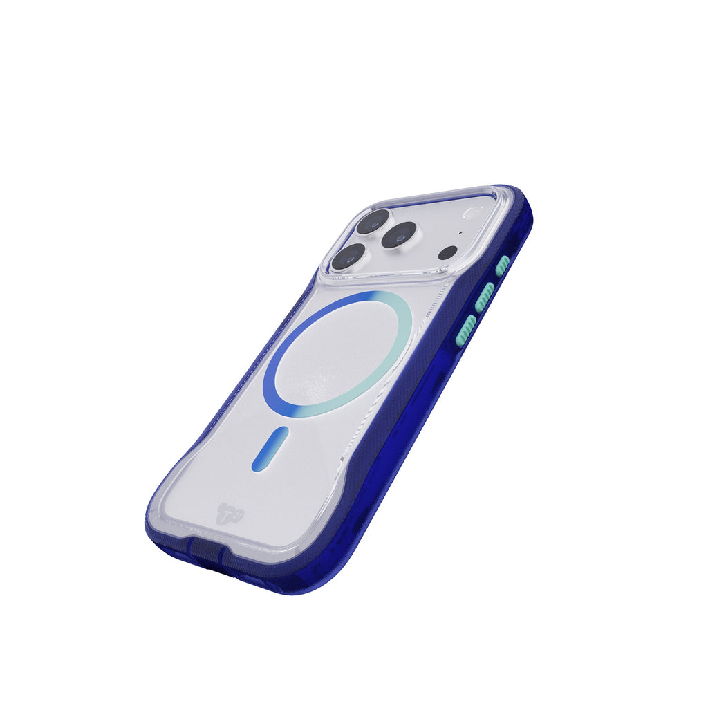 EvoPro Clear MagSafe - Apple iPhone 17 Pro/18 Pro Case - Electric Blue/Jelly Mint