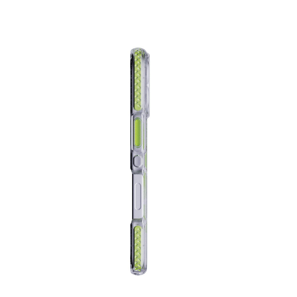 EvoCrystal Glow MagSafe - Apple iPhone 17 Case - Green (Glow-In-The-Dark MagSafe ring)