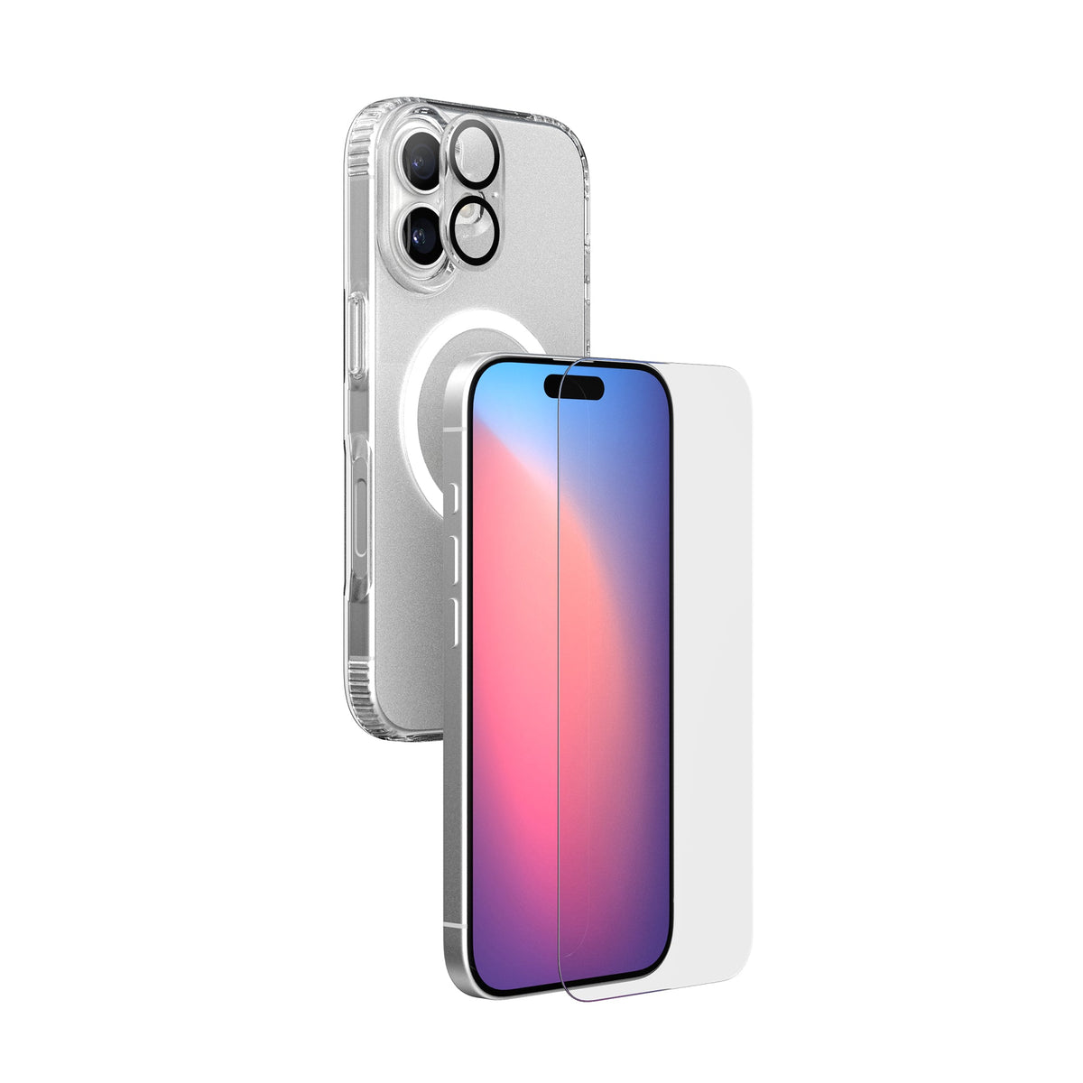 EvoLite Clear MagSafe + Impact Glass + Camera Protector - Apple iPhone 17 Case - Clear