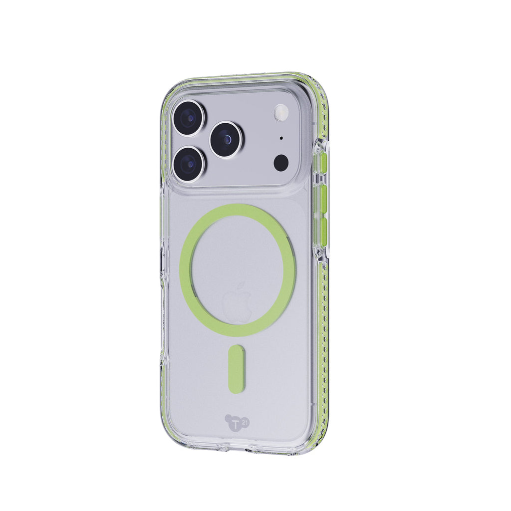 EvoCrystal Glow MagSafe - Apple iPhone 17 Pro/18 Pro Case - Clear/Green (Glow-in-the-Dark)