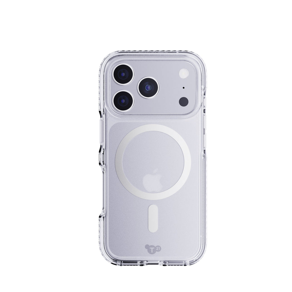 EvoCrystal MagSafe - Apple iPhone 17 Pro/18 Pro Case - Clear/Metallic Silver
