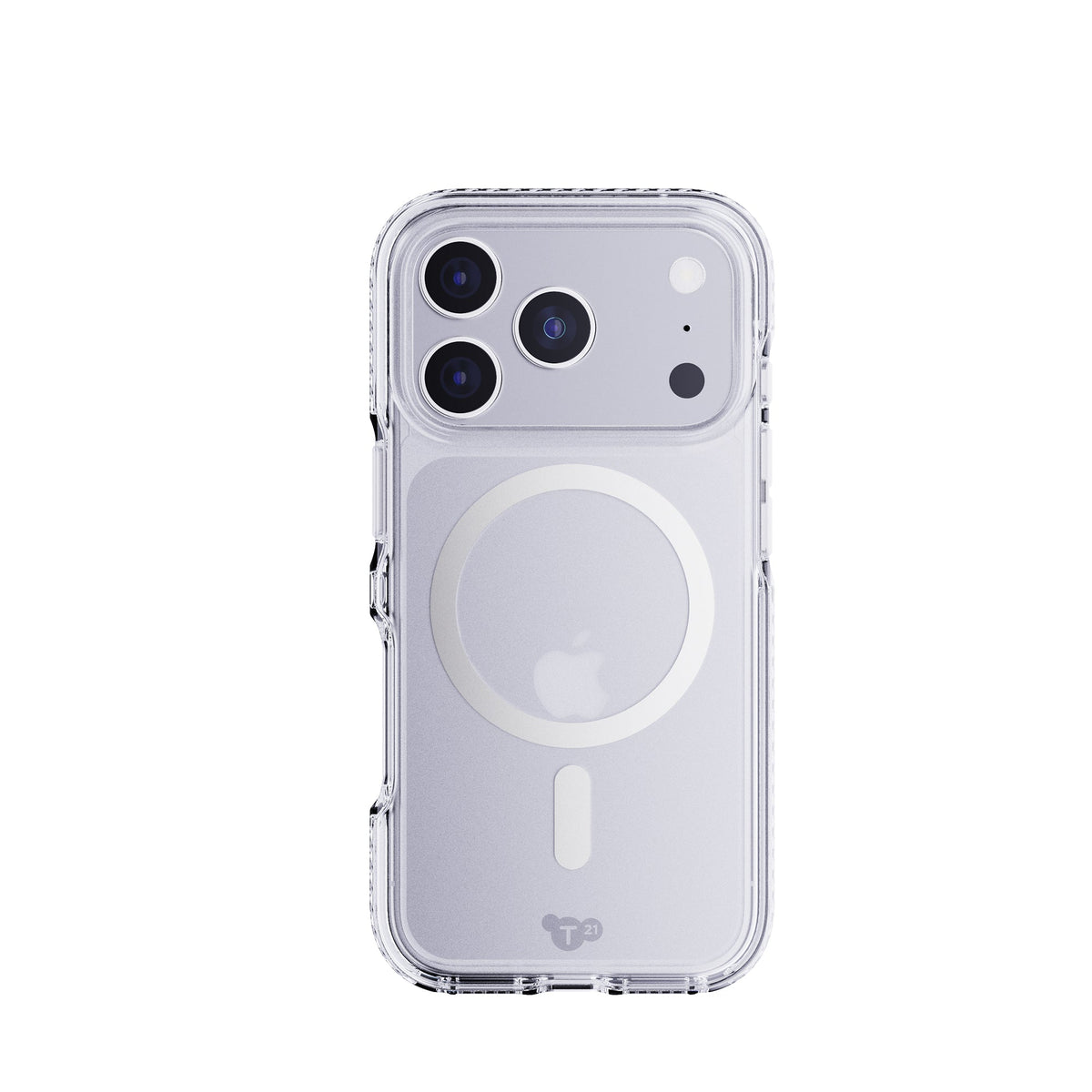 EvoCrystal MagSafe - Apple iPhone 17 Pro/18 Pro Case - Clear/Metallic Silver