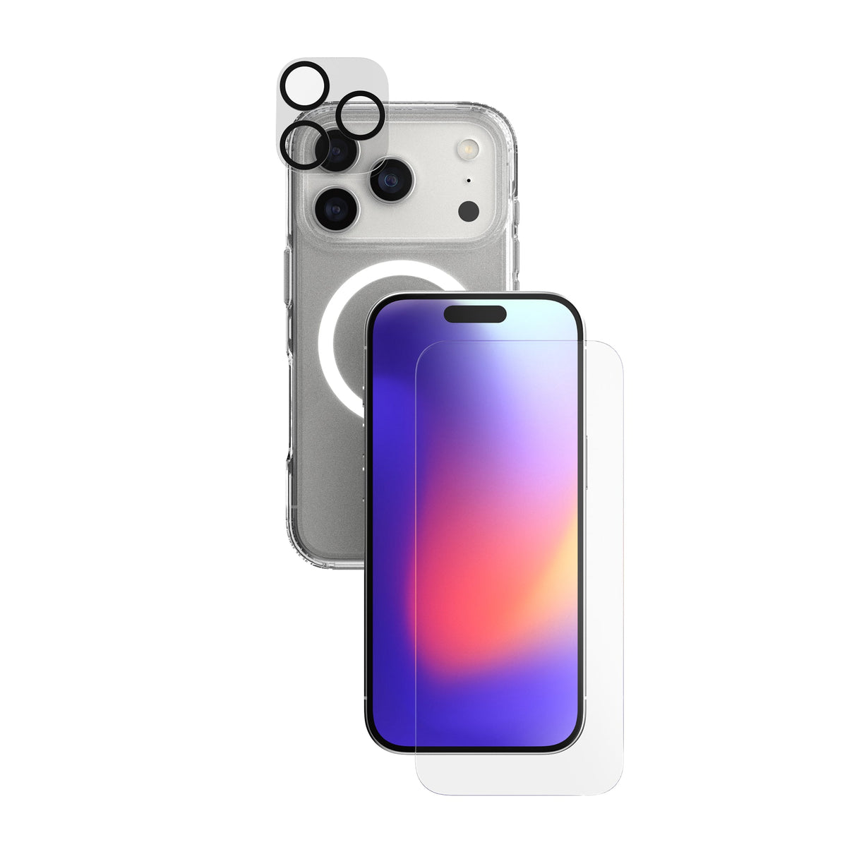 EvoLite Clear MagSafe - Apple iPhone 17 Pro/18 Pro 3-in-1 Bundle - Clear