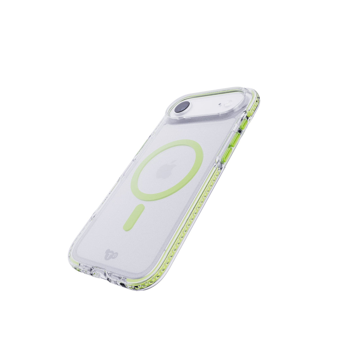 EvoCrystal Glow MagSafe - Apple iPhone Air Case - Green (Glow-In-The-Dark MagSafe ring)