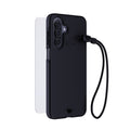 EvoLite + Tempered Glass + Lanyard - Samsung Galaxy A17/A17 5G 3-in-1 Bundle - Black