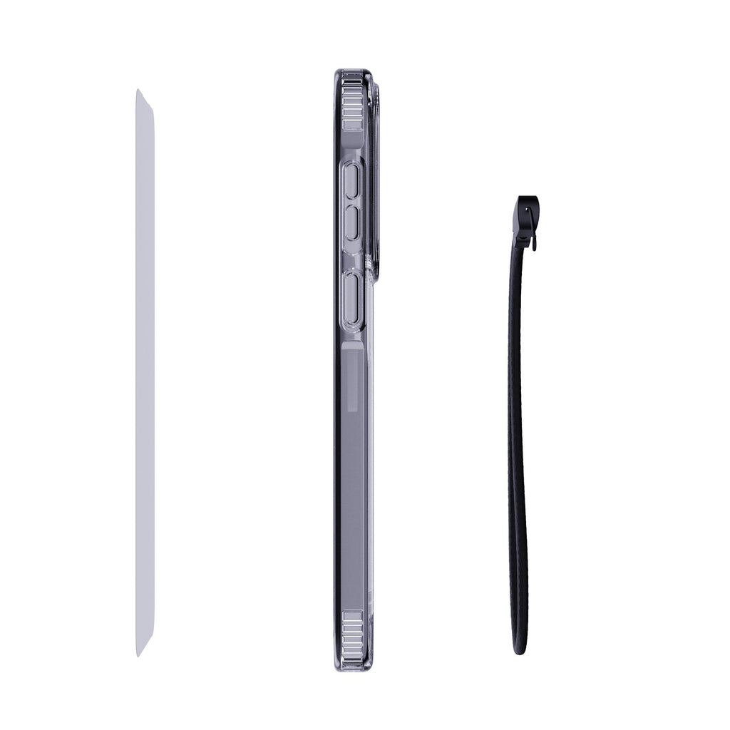 EvoLite Clear + Tempered Glass + Lanyard - Samsung Galaxy A37/A36 3-in-1 Bundle - Clear