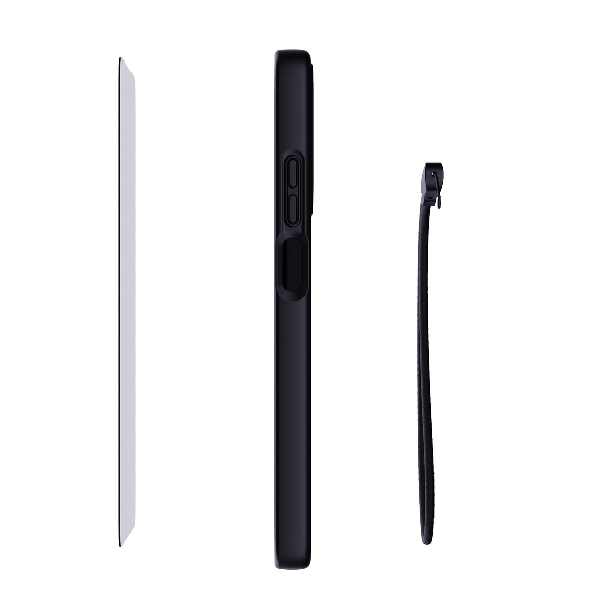 EvoLite + Tempered Glass + Lanyard - Motorola moto g stylus (2026/2025) 3-in-1 Bundle - Black