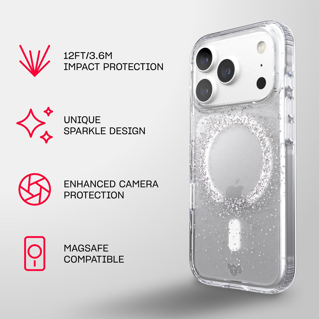 EvoSparkle MagSafe - Apple iPhone 18 Pro/17 Pro Case - Focus