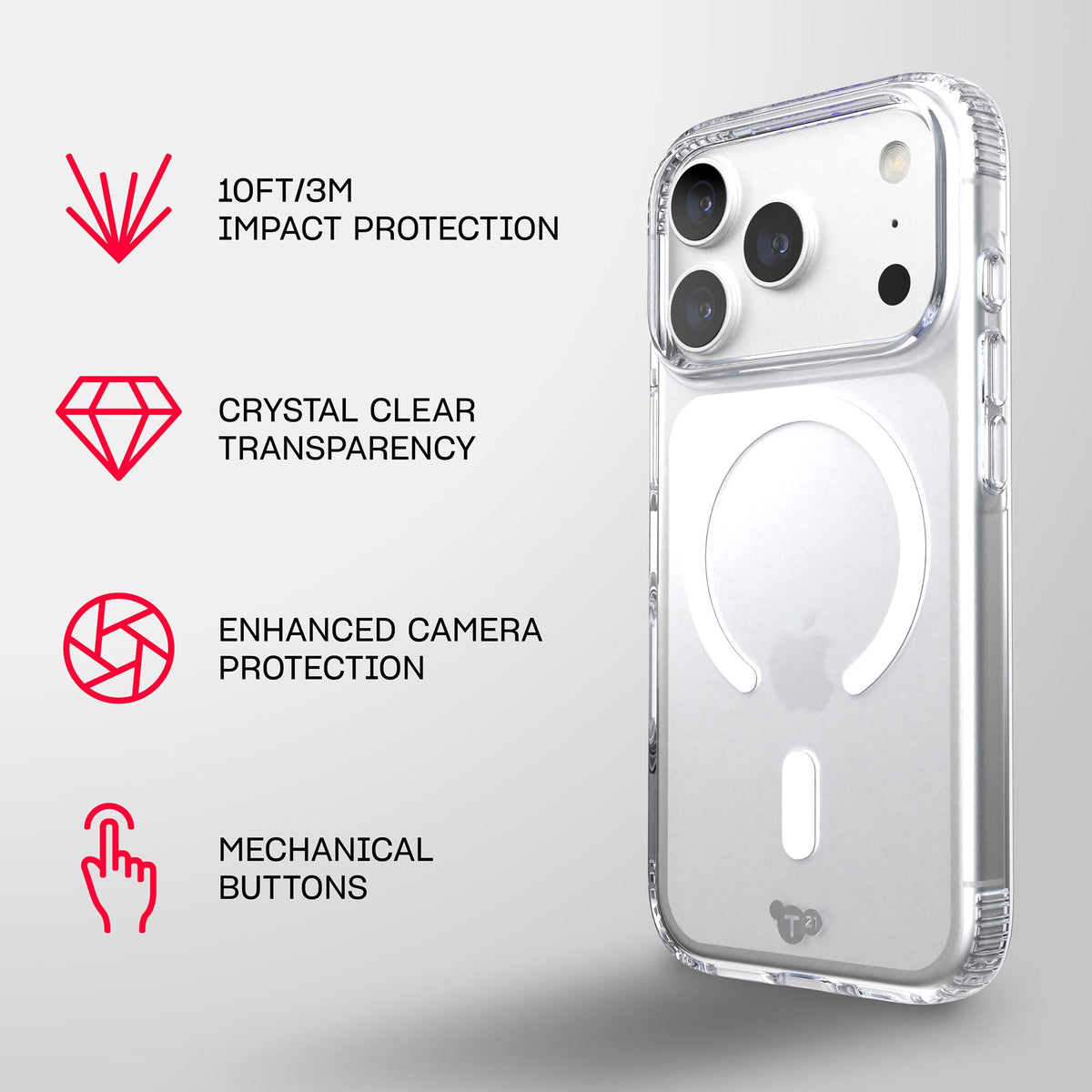 EvoLite Clear MagSafe - Apple iPhone 18 Pro/17 Pro Case - Clear
