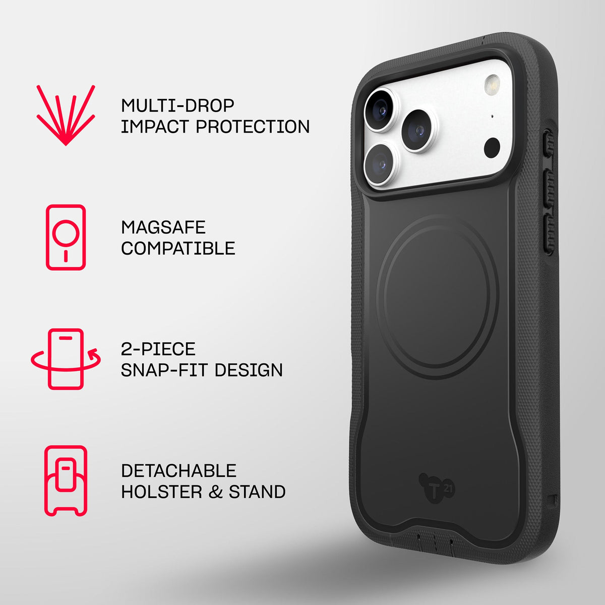 EvoGuard MagSafe - Apple iPhone 18 Pro Max/17 Pro Max Case - Black