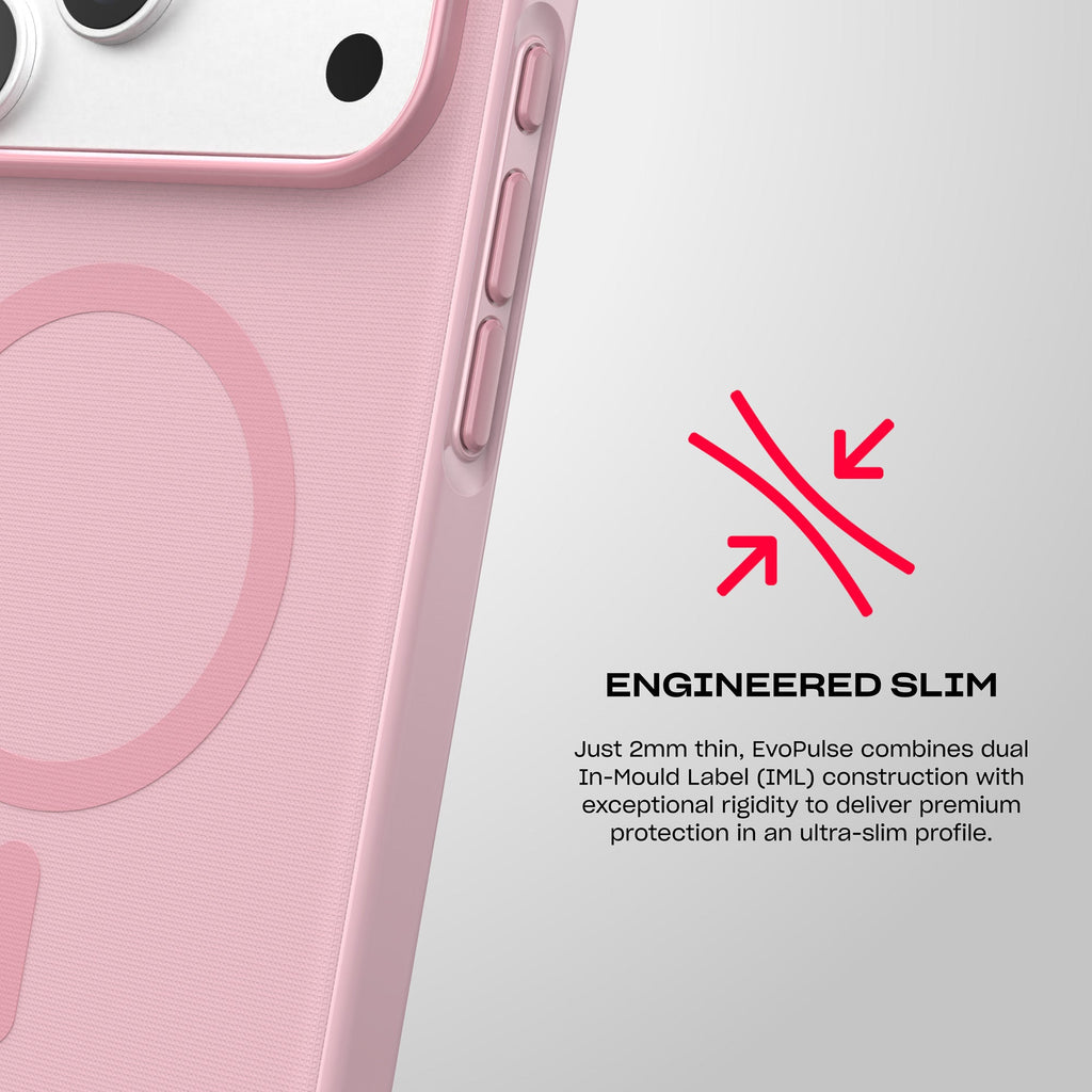 EvoPulse Fauxven MagSafe - Apple iPhone 18 Pro Max/17 Pro Max Case - Quiet Blush