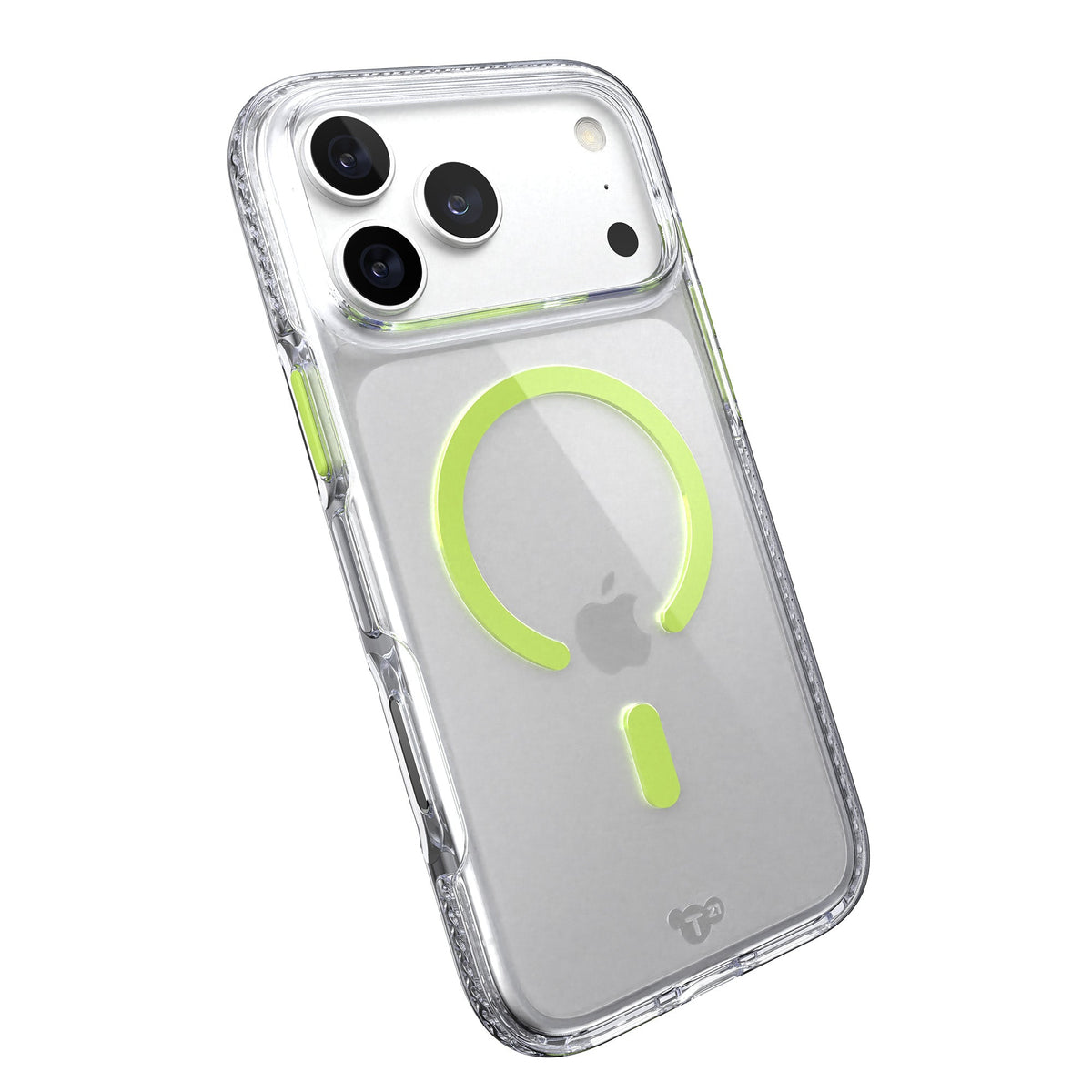 EvoCrystal Glow MagSafe - Apple iPhone 18 Pro Max/17 Pro Max Case - Clear/Neon (Glow-in-the-Dark)