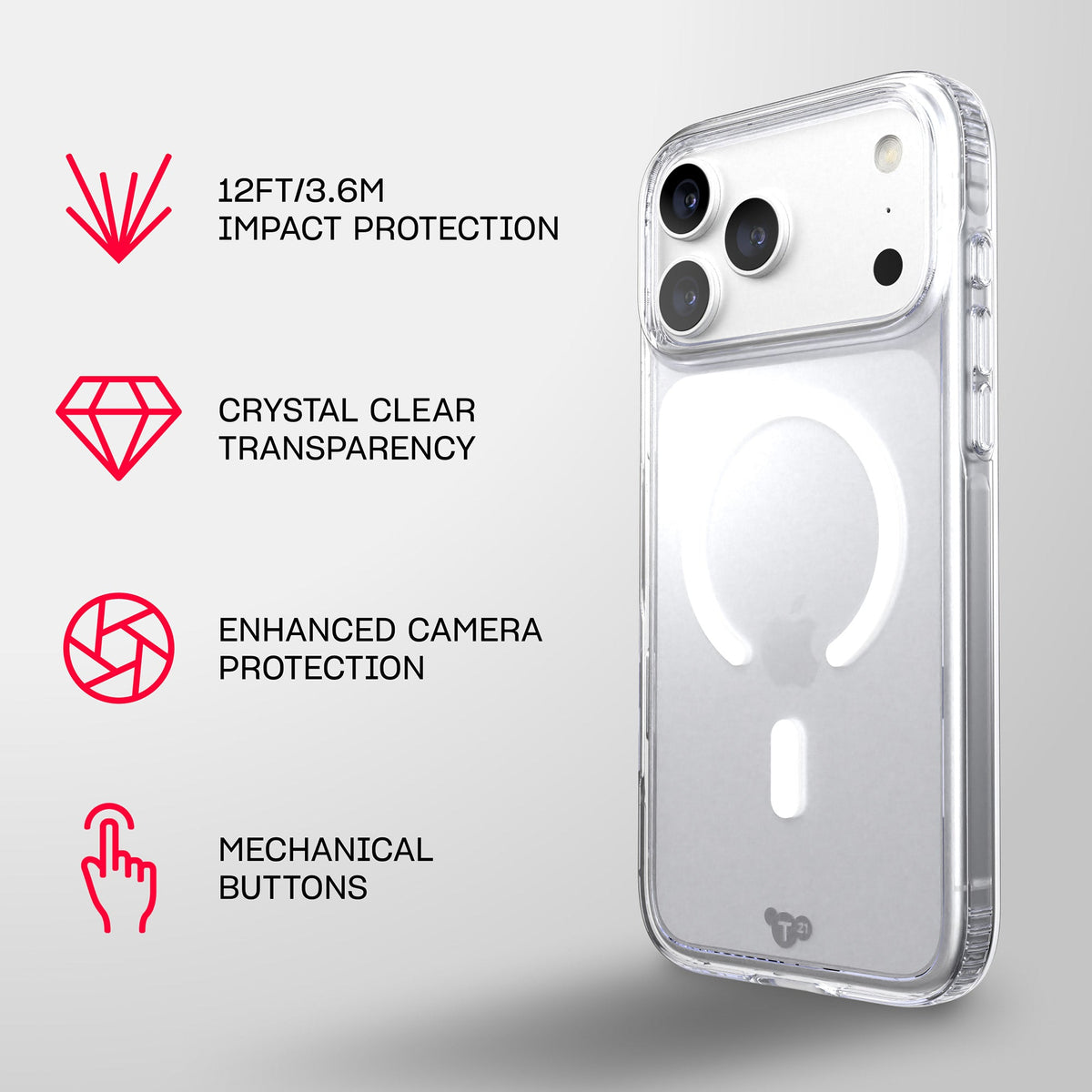 EvoClear MagSafe - Apple iPhone 18 Pro Max/17 Pro Max Case - Clear