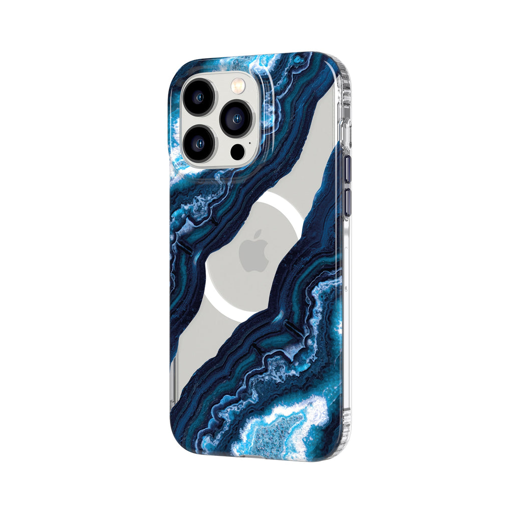 EvoArt - Apple IPhone 14 Pro Max Case MagSafe Compatible - Clear/Midnight Quartz