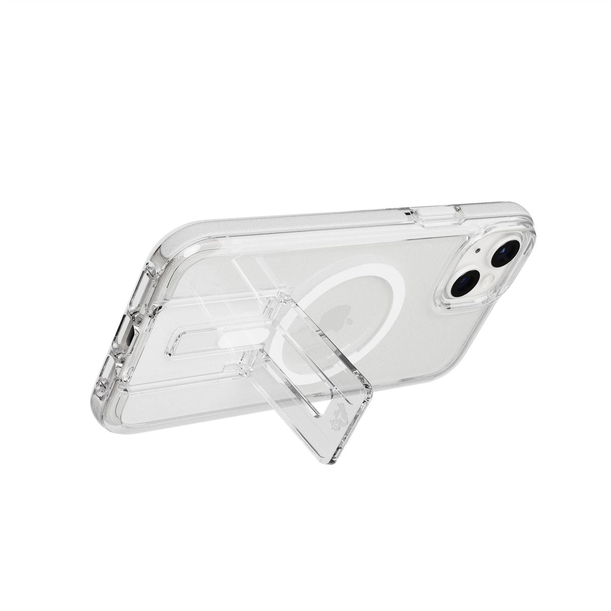 EvoCrystal Kick - Apple iPhone 15 Plus Case MagSafe Compatible - White