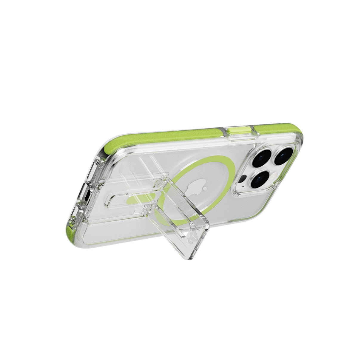 EvoCrystal Kick - Apple iPhone 15 Pro Case MagSafe Compatible - Lime