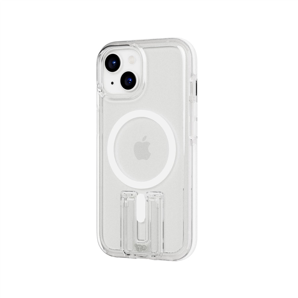 EvoCrystal Kick MagSafe - Apple iPhone 17e/16e/15/14/13 Case - Clear/White