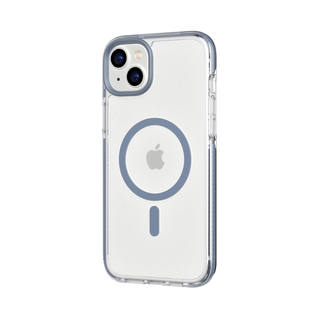 EvoCrystal - Apple iPhone 14 Plus Case MagSafe Compatible - Steel Blue