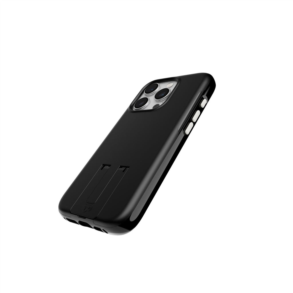 EvoCrystal Kick - Apple iPhone 15 Pro Case MagSafe Compatible - Obsidian Black