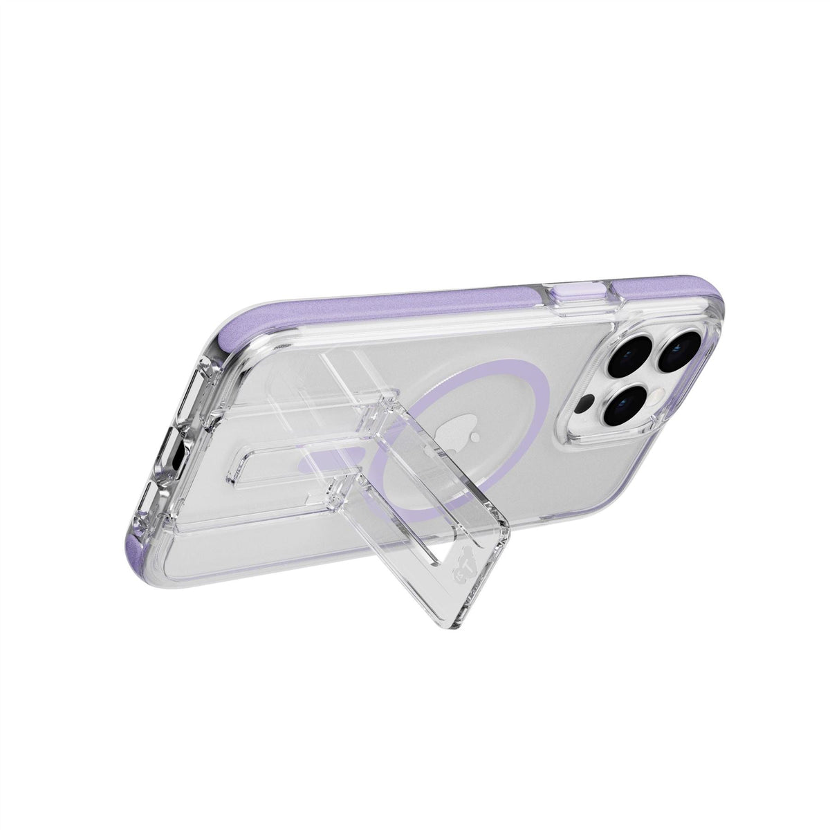 EvoCrystal Kick - Apple iPhone 15 Pro Max Case MagSafe Compatible - Lilac