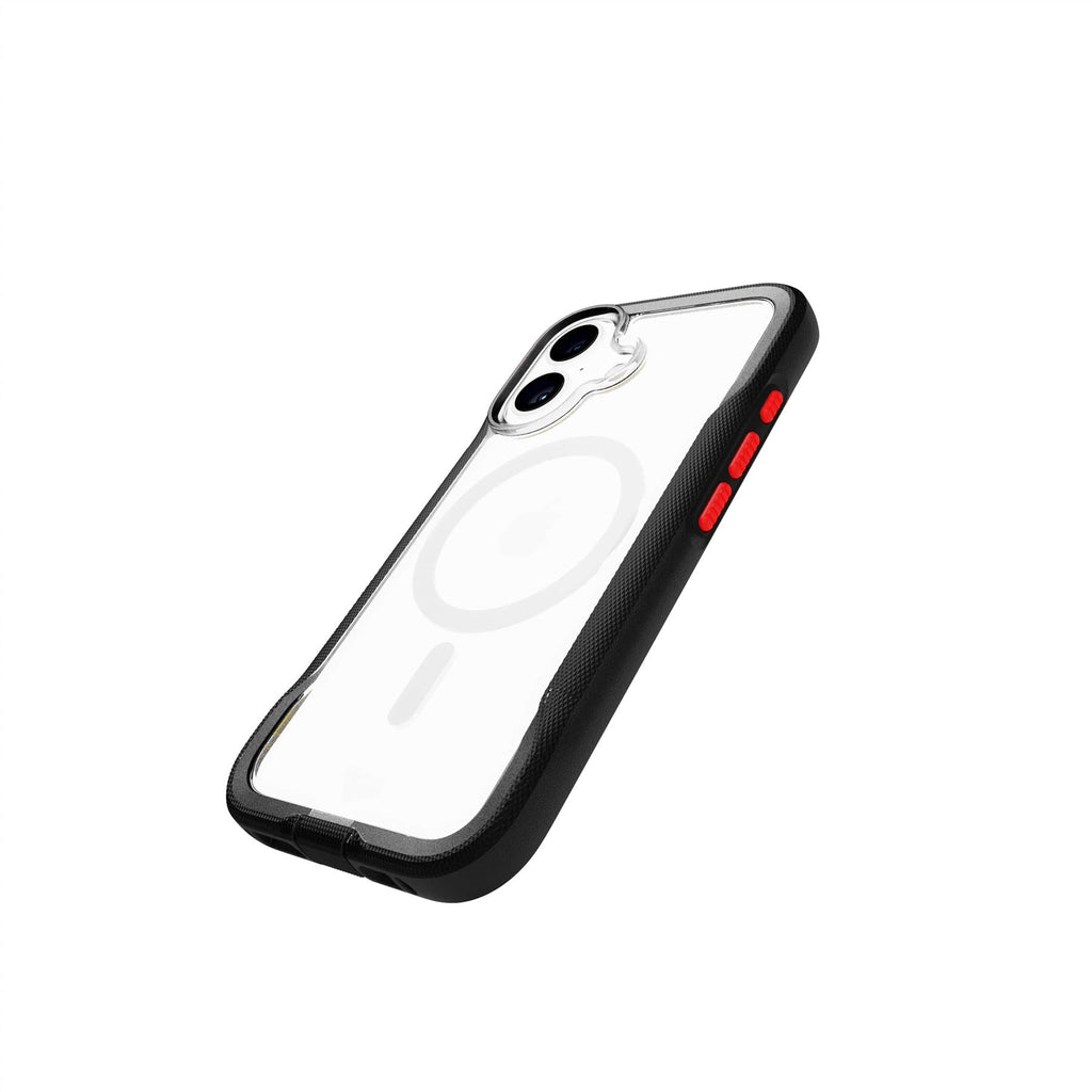 EvoPro - Apple iPhone 16 Case MagSafe Compatible - Clear/Black